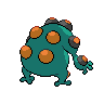 Seismitoad - Black White (Back View (Shiny))