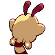 Sentret - Diamond Pearl (Back View (Shiny))