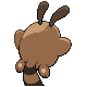 Sentret - HeartGold SoulSilver (Back View)