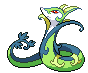 Serperior - Black White Animated (Shiny)