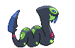 Seviper - Black 2 White 2 Black White Animated (Back View (Shiny))