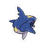 Sharpedo - Black White (Back View)