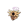 Shedinja - Black White (Back View (Shiny))