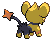 Shinx - Black 2 White 2 Black White Animated (Back View (Shiny))