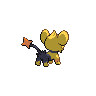 Shinx - Black White (Back View (Shiny))