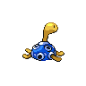 Shuckle - Black White (Back View (Shiny))