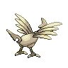 Skarmory - Black White (Back View (Shiny))