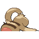 Slakoth - HeartGold SoulSilver (Back View)