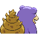 Slowbro - Diamond Pearl (Back View (Shiny))
