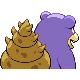 Slowbro - Platinum (Back View (Shiny))