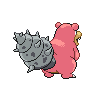 Slowbro - Black White (Back View)