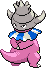 Slowking - Black 2 White 2 Black White Animated (Back View (Shiny))