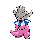 Slowking - Black White (Back View (Shiny))