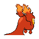 Slugma - HeartGold SoulSilver (Back View)