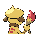 Smeargle - Platinum (Back View (Shiny))