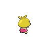 Smoochum - Black White (Back View)