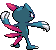 Sneasel - Black 2 White 2 Black White Animated (Back View)