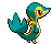 Snivy - Black White Animated (Back View (Shiny))