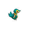 Snivy - Black White (Back View (Shiny))