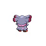 Snubbull - Black White (Back View (Shiny))