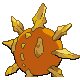 Solrock - HeartGold SoulSilver (Back View)