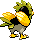 Spearow - Black 2 White 2 Black White Animated (Back View (Shiny))
