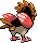 Spearow - Black 2 White 2 Black White Animated (Back View)