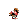 Spearow - Black White (Back View)