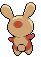 Spinda - Black 2 White 2 Black White Animated (Back View)
