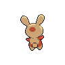 Spinda - Black White (Back View)