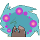 Spiritomb - Platinum (Back View (Shiny))