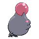 Spoink - HeartGold SoulSilver (Back View)
