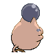 Spoink - Platinum (Back View (Shiny))