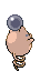 Spoink - Black 2 White 2 Black White Animated (Back View (Shiny))