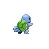 Squirtle - Black White (Back View (Shiny))