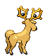 Stantler - Black 2 White 2 Black White Animated (Back View)