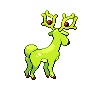 Stantler - Black White (Back View (Shiny))