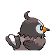 Starly - HeartGold SoulSilver (Back View)