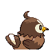 Starly - Platinum (Back View (Shiny))