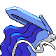 Suicune - HeartGold SoulSilver (Back View (Shiny))