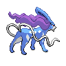 Suicune - Black White (Back View)