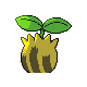Sunkern - HeartGold SoulSilver (Back View)