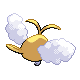 Swablu - Diamond Pearl (Back View (Shiny))