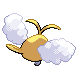 Swablu - Platinum (Back View (Shiny))