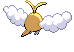 Swablu - Black 2 White 2 Black White Animated (Back View (Shiny))