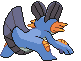 Swampert - Black 2 White 2 Black White Animated (Back View)
