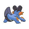 Swampert - Black White (Back View)