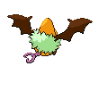 Swoobat - Black 2 White 2 Black White Animated (Back View (Shiny))