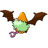 Swoobat - Black White (Back View (Shiny))