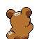Teddiursa - Gold (Back View)